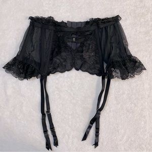 Victoria’s Secret Black Lace Garter Lace